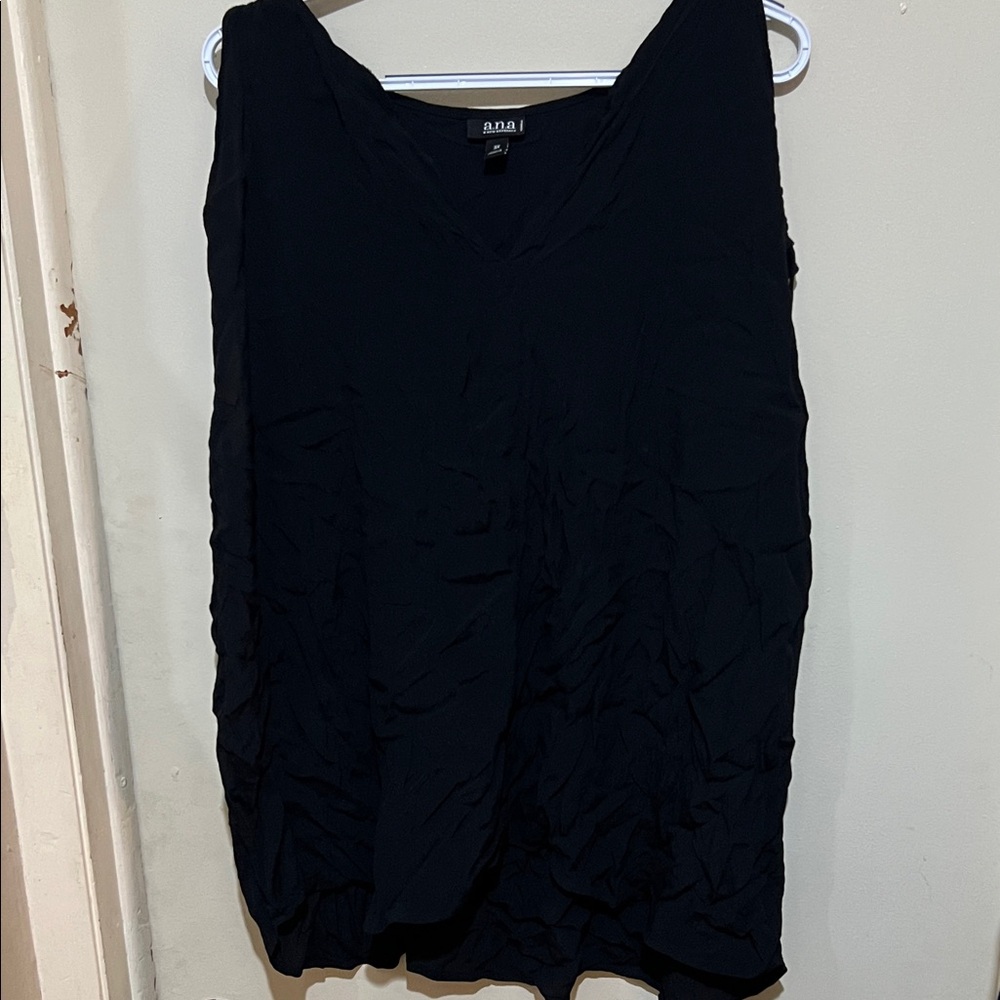 a.n.a Black Sleeveless Blouse